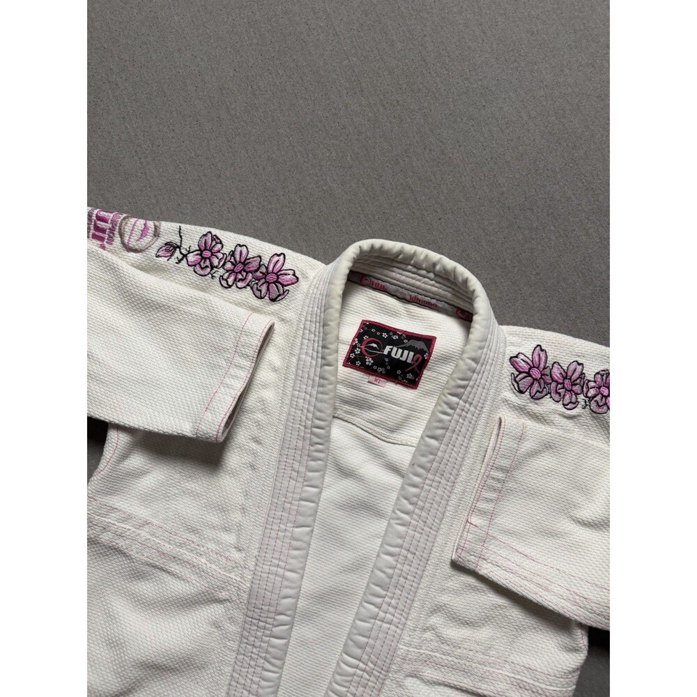 Fuji Kimono Champion Jacket W1 Cherry Blossom Jiu-Jitsu Gi Embroidered Cancer